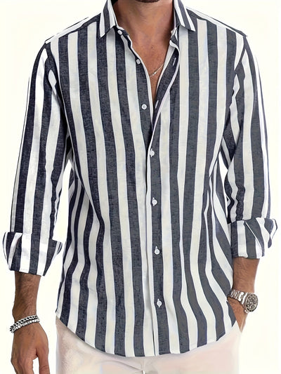 Harold™ | Vibrant Striped Long Sleeve Shirt