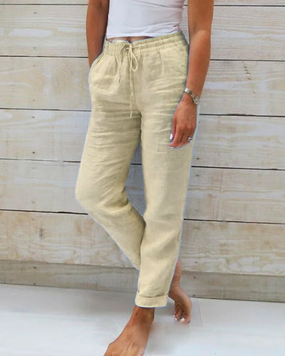 Isla™ | Relaxed Fit Linen Joggers