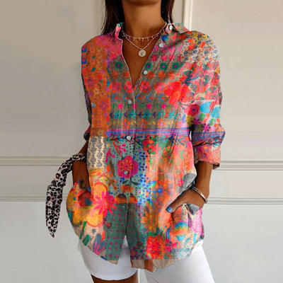 Anna™ | Elegant Floral Print Blouse