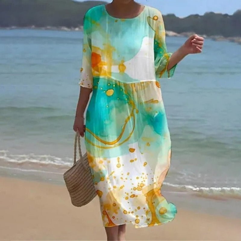 Keely™ | Effortless Floral Midi Dress