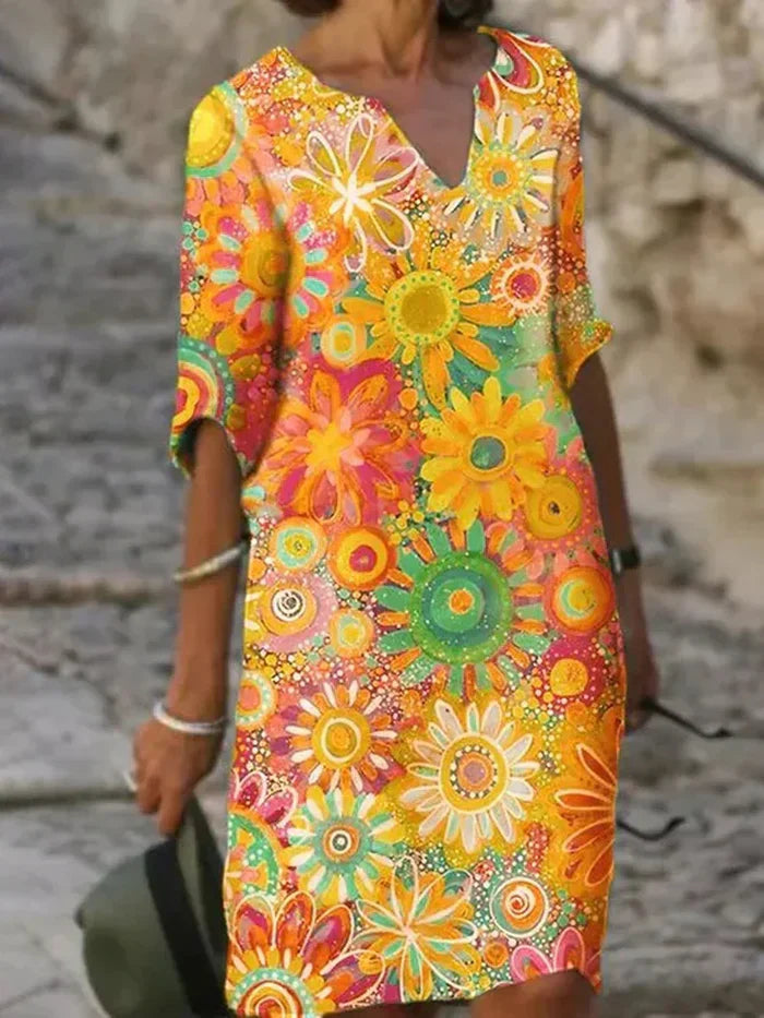 Daisy™ | Colorful Floral Dress