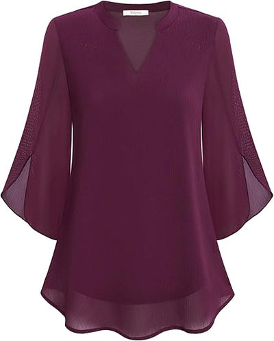 Celeste™ | Graceful Split-Sleeve Blouse