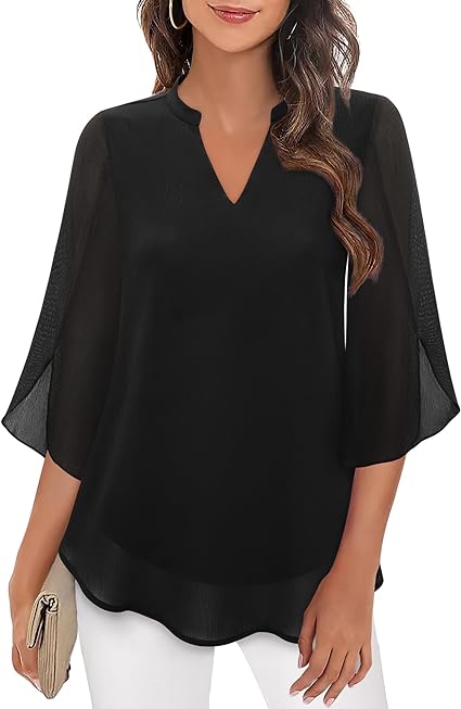 Celeste™ | Graceful Split-Sleeve Blouse