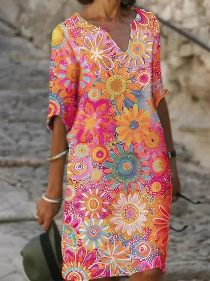 Daisy™ | Colorful Floral Dress