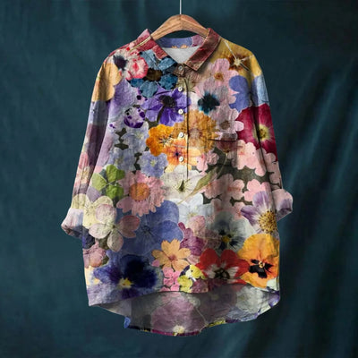 Maxine™ | Vibrant Oversized Button-Up Shirt