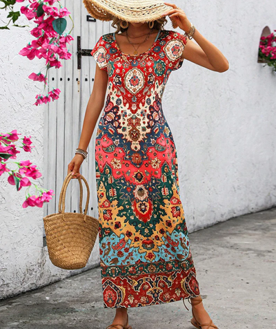 Bella™ | Vibrant Colorful Summer Dress