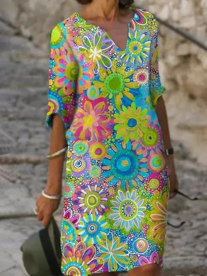 Daisy™ | Colorful Floral Dress