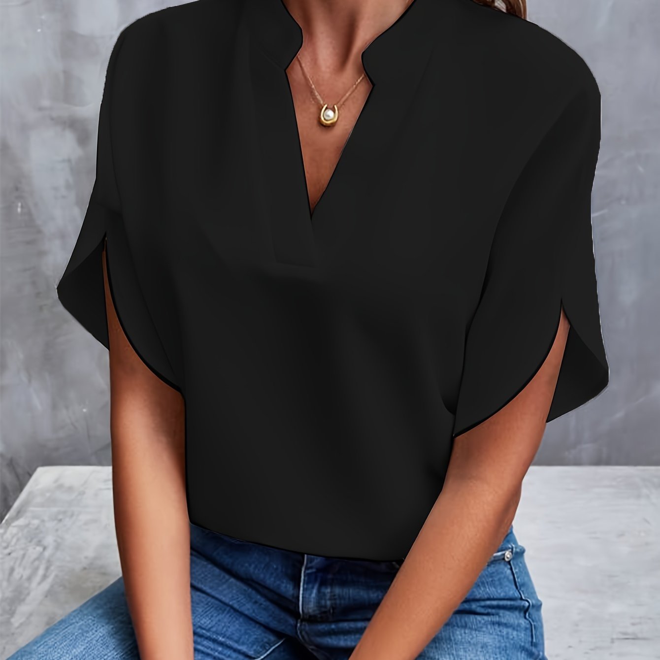 Billie™ | Timeless V-Neck Blouse