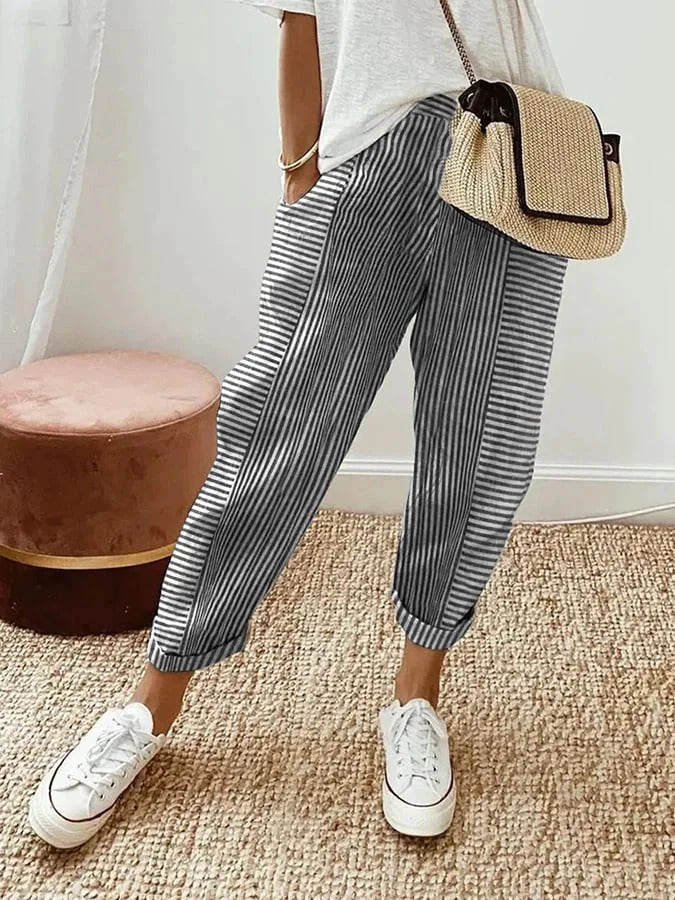 Lore™ | Stylish Loose-Fit Striped Pants